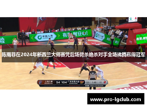 陈雨菲在2024年新西兰大师赛凭后场劈杀绝杀对手全场沸腾赢得冠军